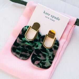 Kate Spade Sedgewick Statement Earrings Green